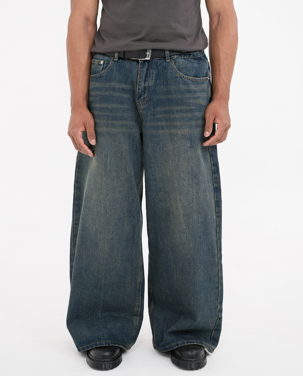 パンツ ASAPMODE Washed Wide Moss Denim Pants ASAPMODE Washed Wide Moss Denim Pants