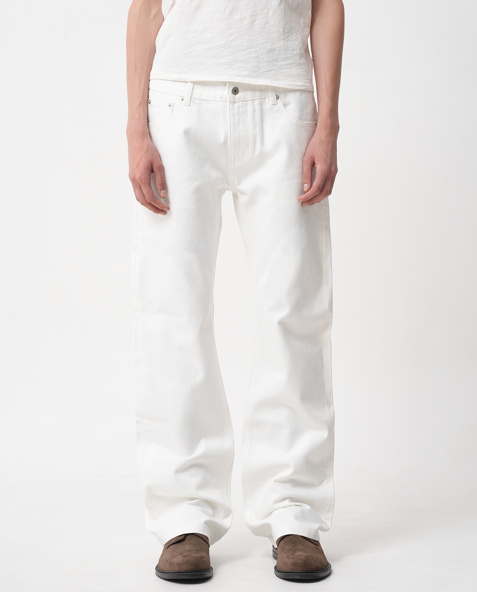 Asapmode Selvedge Bootcut Jeans – White Raw Selvedge Low-Rise Bootcut Jeans - White – A$APMODE