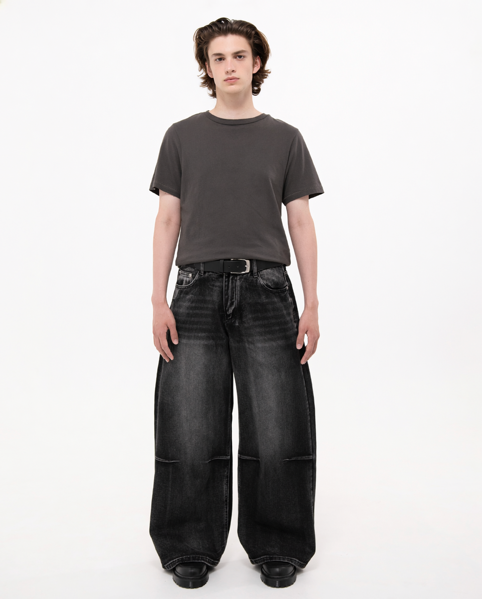 A$APMODE ブラックデニム Washed Black Super Baggy Jeans | 10/11(sat) 20:00 Restock