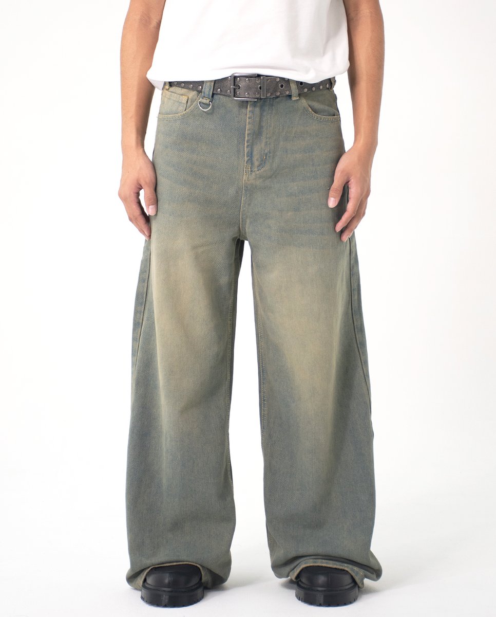 Washed Loose Baggy Jeans – A$APMODE Washed Loose Baggy Jeans – A$APMODE