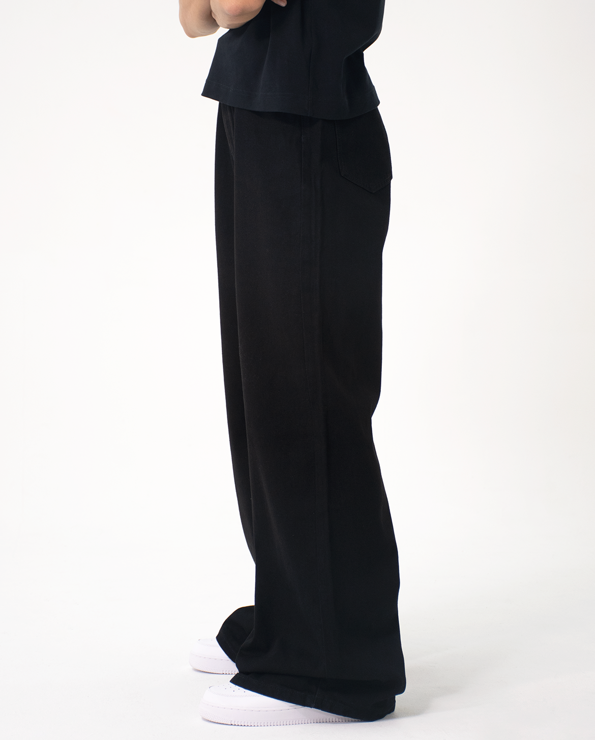 Black Solid Loose Fit Jeans – A$APMODE Black Solid Loose Fit Jeans – A$APMODE