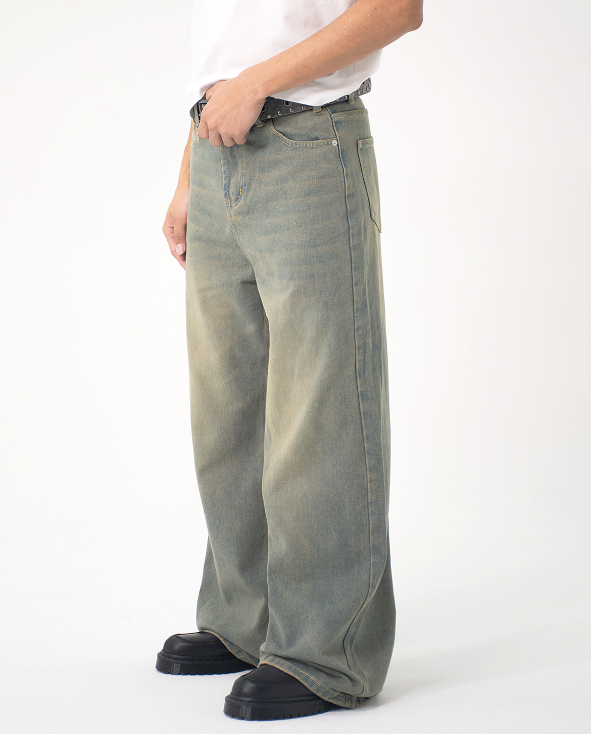 Washed Loose Baggy Jeans – A$APMODE Washed Loose Baggy Jeans – A$APMODE