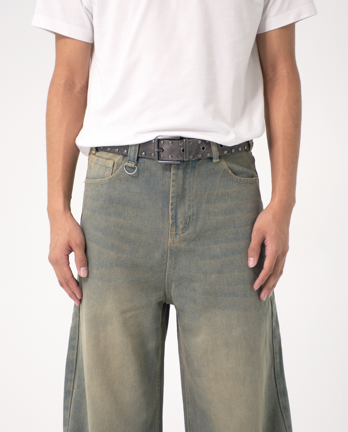 Washed Loose Baggy Jeans – A$APMODE Washed Loose Baggy Jeans – A$APMODE