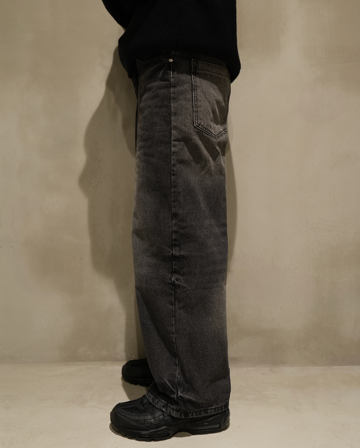 Vintage Fit Baggy Denim Pants(Black) – A$APMODE Vintage Fit Baggy Denim Pants(Black) – A$APMODE