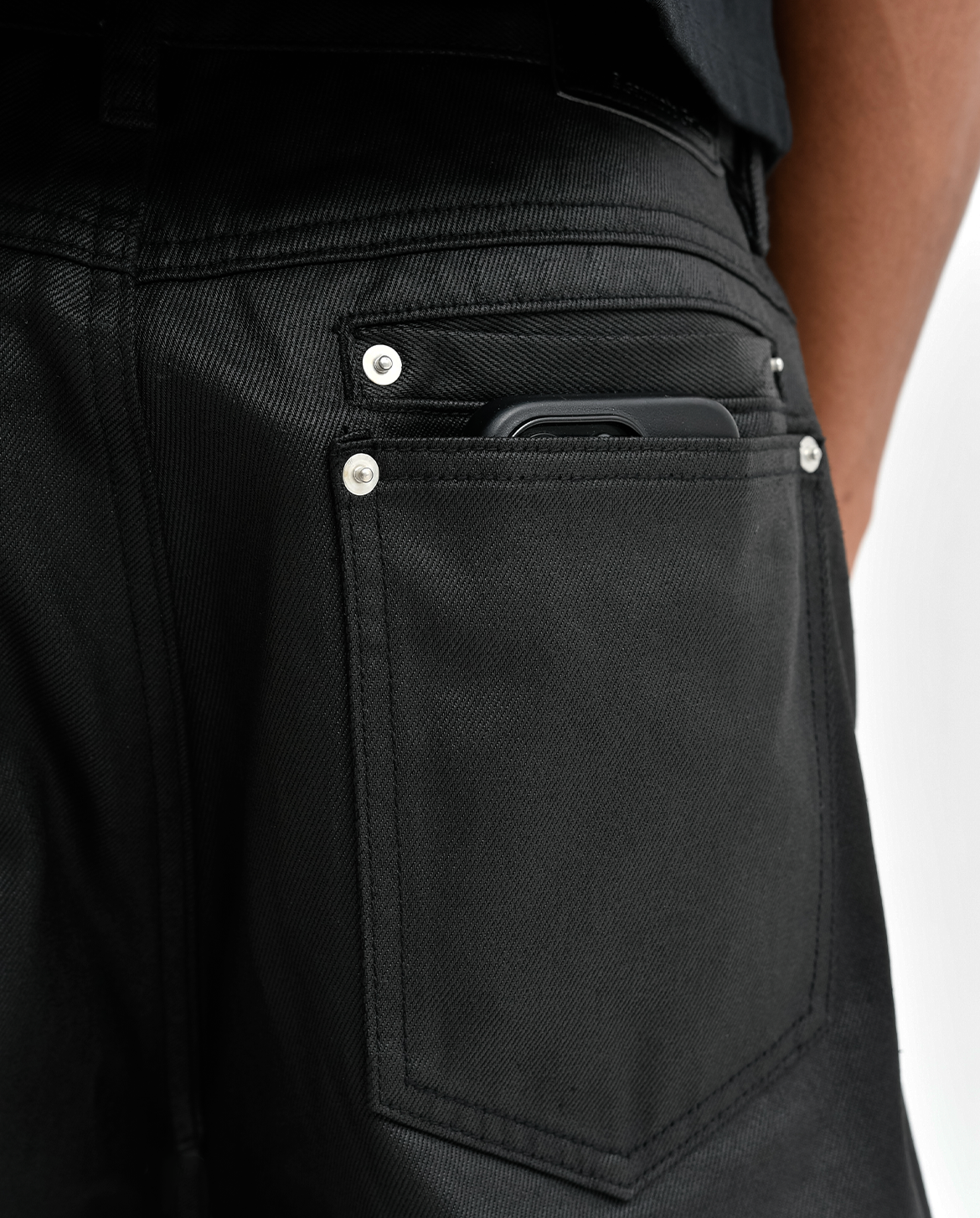 Stacked Oil Coating Loose Fit Pants – A$APMODE Stacked Oil Coating Loose Fit Pants – A$APMODE