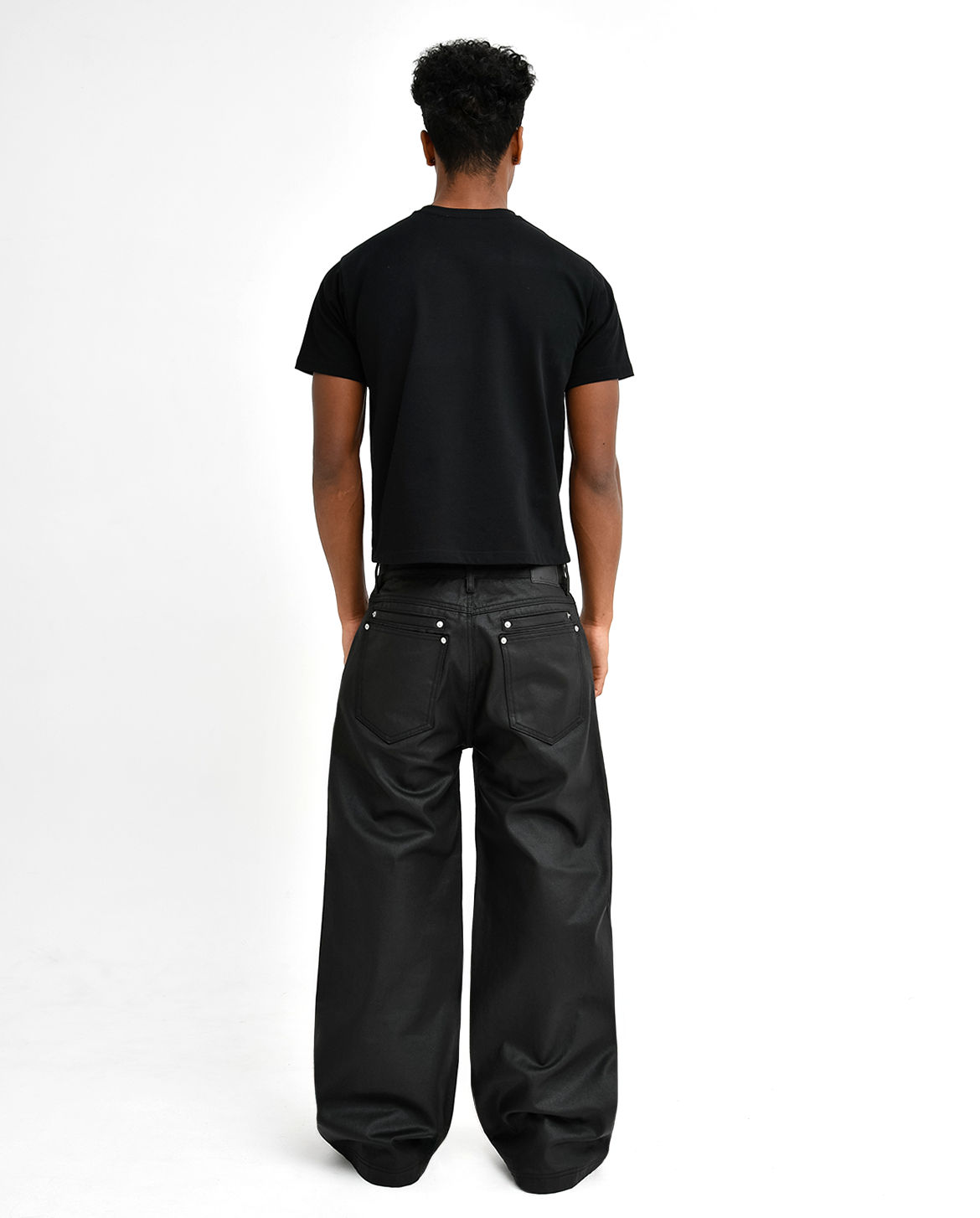 Stacked Oil Coating Loose Fit Pants – A$APMODE Stacked Oil Coating Loose Fit Pants – A$APMODE