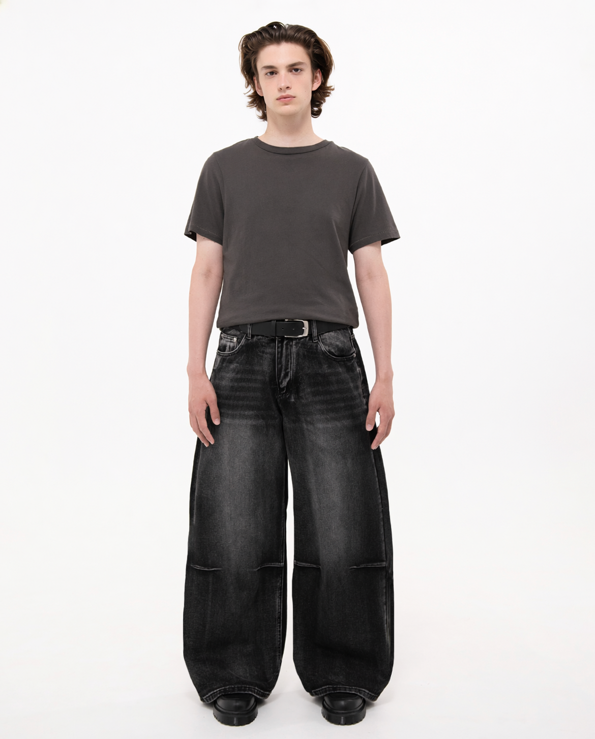 ASAPMODE. ブラックデニムパンツ Washed Black Super Baggy Jeans – A$APMODE
